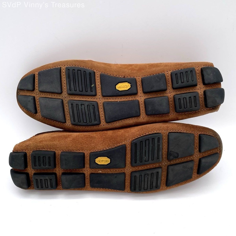 Cobbler Union 7417 Brown Suede Tie Driving Loafers Size 9.5 - Picture 4 of 6